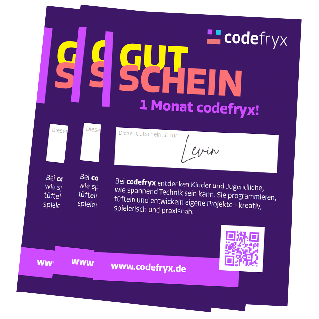 Gutschein „1 Monat codefryx“